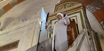 Edirne'deki Eski Cami'de 'kılıçla hutbe' geleneği asırlardır sürüyor