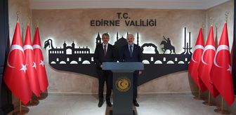 Edirne Valisi Sezer, Aile ve Sosyal Hizmetler Bakan Yardımcısı Çalışkan'ı kabul etti