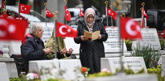 Edirnekapı Şehitliği'nde bayram arifesi yoğunluğu