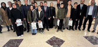 Elazığ'da Siyer-i Nebi Yarışmasında dereceye girenlere ödülleri verildi