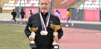 Emekli olduktan sonra başladığı atletizmde başarıdan başarıya koşuyor