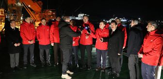Enerji ve Tabii Kaynaklar Bakanı Bayraktar, Yıldırım Sondaj Gemisi'nde konuştu Açıklaması