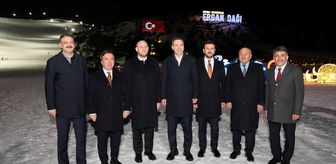 Enerji ve Tabii Kaynaklar Bakanı Bayraktar, Ergan Dağı Kayak Merkezi'ni ziyaret etti