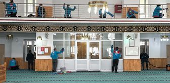 Erciş'te ramazan öncesi camilerde temizlik çalışması yapıldı