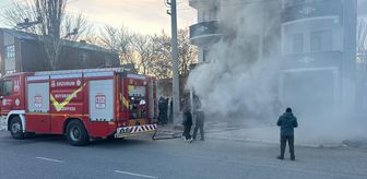 Erzurum'da binada çıkan yangın söndürüldü