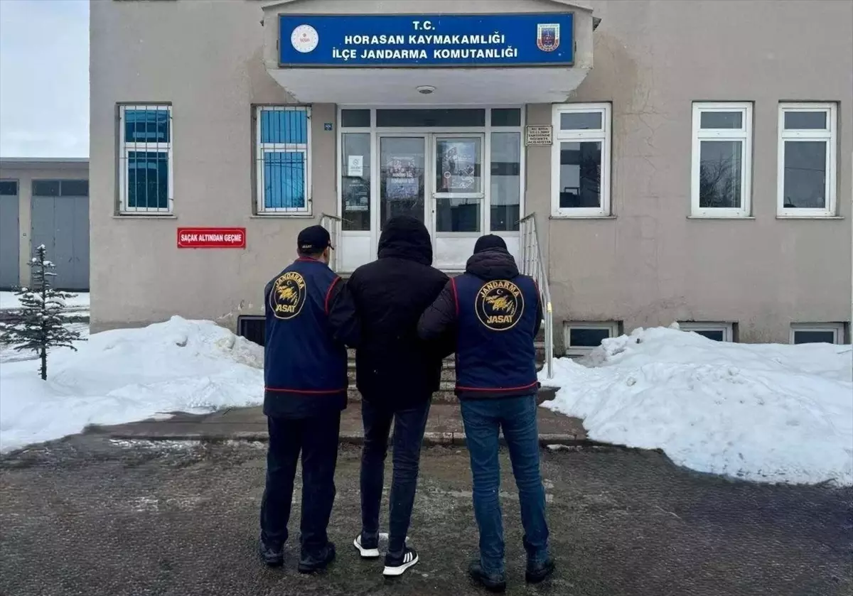Erzurum'da kesinleşmiş hapis cezası bulunan firari hükümlü yakalandı