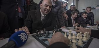 Erzurum'da satranç oynanan kahvehaneye federasyon başkanından ziyaret