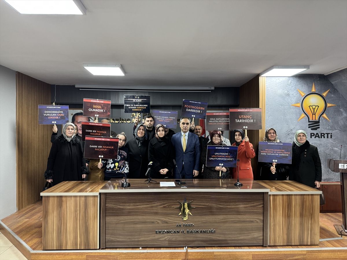 Erzurum, Erzincan, Ardahan ve Kars'ta AK Parti teşkilatlarından 28 Şubat açıklaması