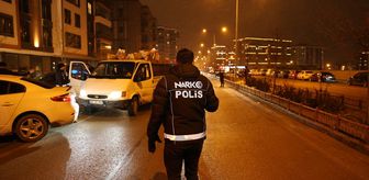 Erzurum polisi yoğun kar yağışında huzur ve güven için denetimde