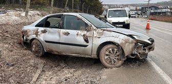 Eskişehir'de 3 kişinin yaralandığı kaza güvenlik kamerasında