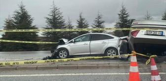 Eskişehir'de iki otomobilin çarpıştığı kazada 1 kişi öldü, 1 kişi yaralandı