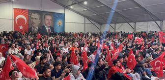 Eskişehir'de Türkiye-Romanya maçı parka kurulan dev ekrandan izlendi