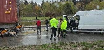 Eskişehir'de zincirleme trafik kazasında 1 kişi yaralandı