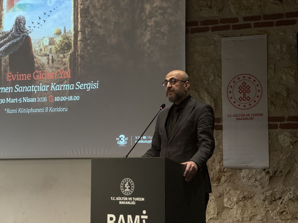 "Evime Giden Yol" sergisi Rami Kütüphanesi'nde sanatseverlerle buluştu