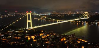 Fatih Sultan Mehmet Köprüsü 'endometriozis' farkındalığı için sarıya büründü