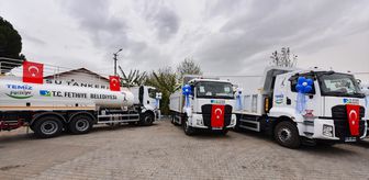 Fethiye Belediyesi'nin araç filosuna 12 yeni araç eklendi