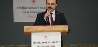 Finike'de adliye personeli iftar programında buluştu