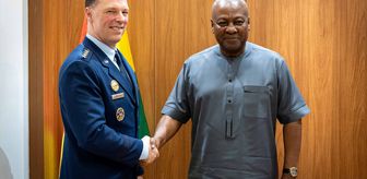 Gana Cumhurbaşkanı Mahama, AFRICOM Komutanı Anderson'u kabul etti