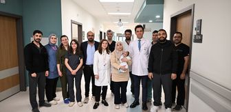 Gaziantep'te kafasında tümörle doğan bebek sağlığına kavuştu