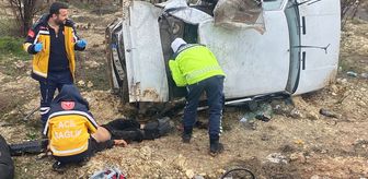 Gaziantep'te şarampole devrilen otomobilde 1 kişi öldü, 1 kişi yaralandı