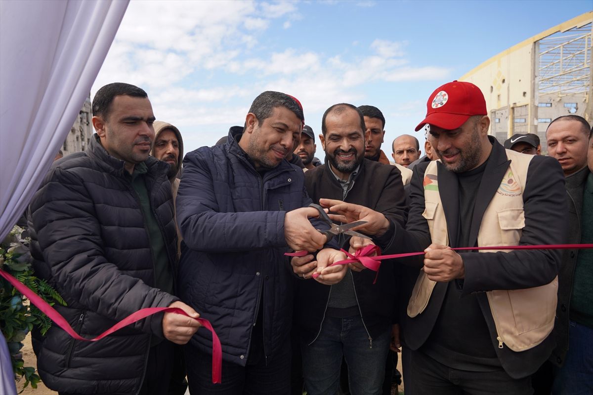 Gazze'de "2. Yıldız Tilbe Çadır Kenti" açıldı