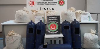 Gümrük muhafazanın narkotik köpekleri gizlenen uyuşturucuları buldu