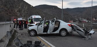 Gümüşhane'de trafik kazasında 3 kişi yaralandı