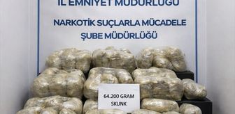 Hakkari'de 64 kilogram uyuşturucu ele geçirildi