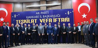 AK Parti Hakkari'de Vefa İftarı Düzenlendi