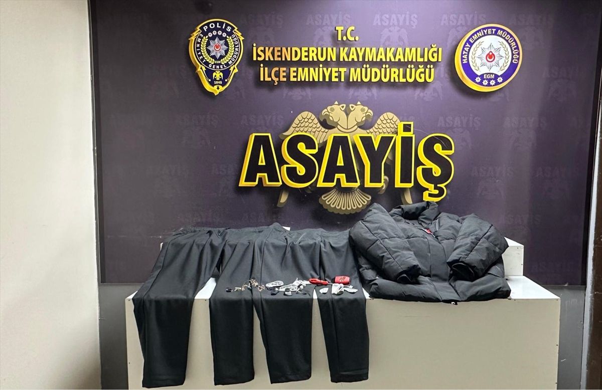 Hatay'da alışveriş merkezindeki mağazadan hırsızlık yapan zanlı tutuklandı