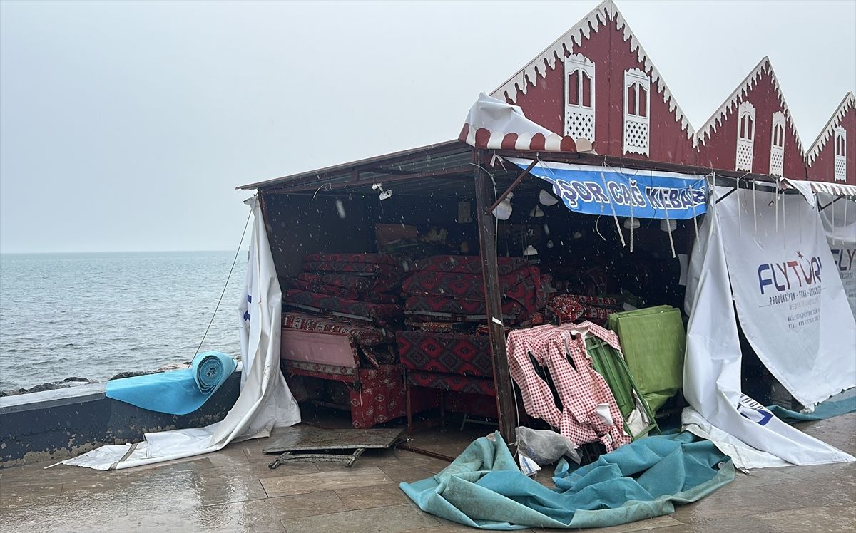 Hatay'da şiddetli rüzgar hayatı olumsuz etkiledi