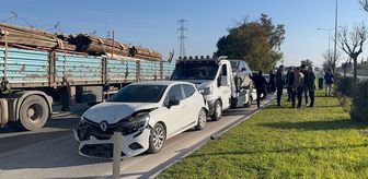 Hatay'da zincirleme trafik kazasında 5 araçta hasar oluştu