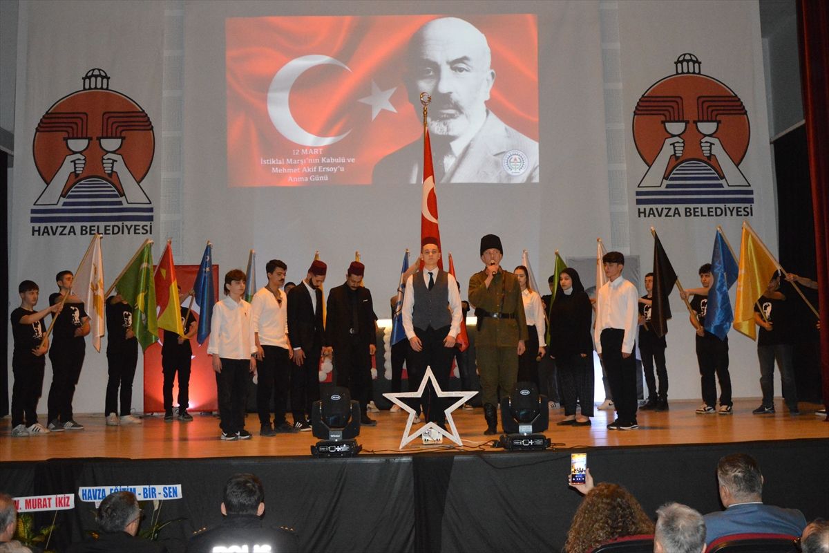Havza'da İstiklal Marşı'nın Kabulü ve Mehmet Akif Ersoy'u Anma Günü programı düzenlendi