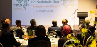 Hollanda'da Müslümanlar ve farklı dini toplulukların temsilcileri iftarda buluştu