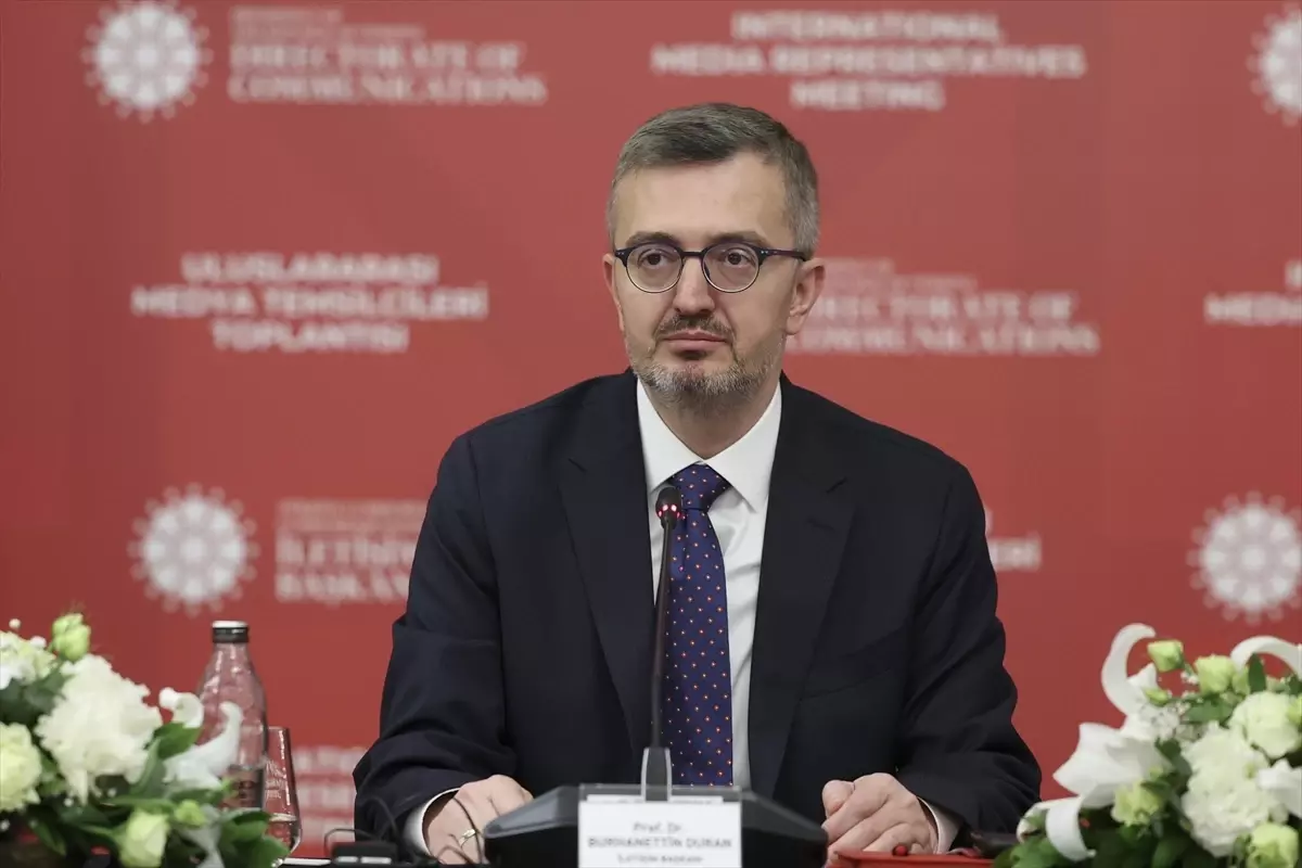 İletişim Başkanı Duran, İstanbul'da uluslararası medya temsilcileriyle buluştu Açıklaması