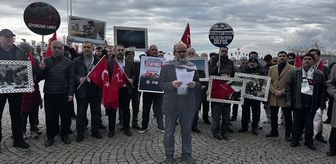 İsrail'in Gazze'ye yönelik saldırıları Çanakkale'de protesto edildi