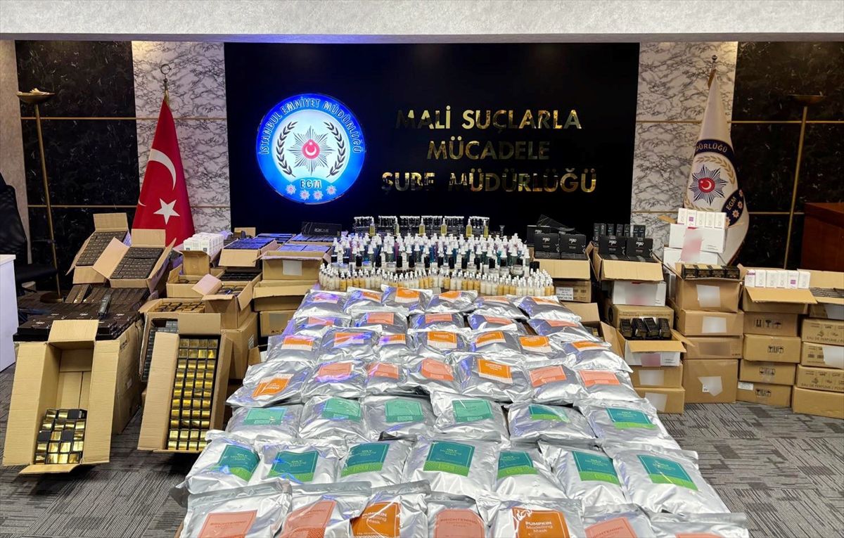 İstanbul'da sahte ilaç ve kozmetik ürünleri operasyonunda 2 zanlı yakalandı
