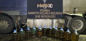 İstanbul'da tırda 183 litre uyuşturucu madde ele geçirildi