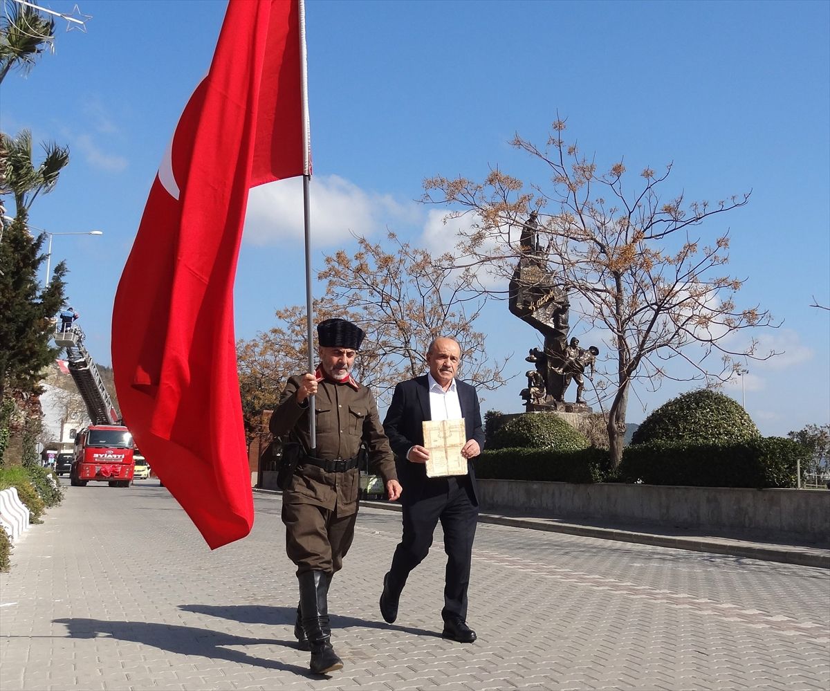 Gazi Torunu Çanakkale'ye Yürüdü