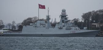 İtalyan fırkateyninden NATO Daimi Deniz Görev Grubu-2 kapsamında İstanbul'a liman ziyareti