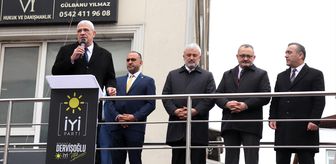 İYİ Parti Genel Başkanı Dervişoğlu, Ordu'da partisinin ilçe başkanlığı açılışını yaptı