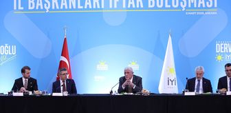 İYİ Parti Genel Başkanı Dervişoğlu, partisinin il başkanlarıyla iftarda buluştu
