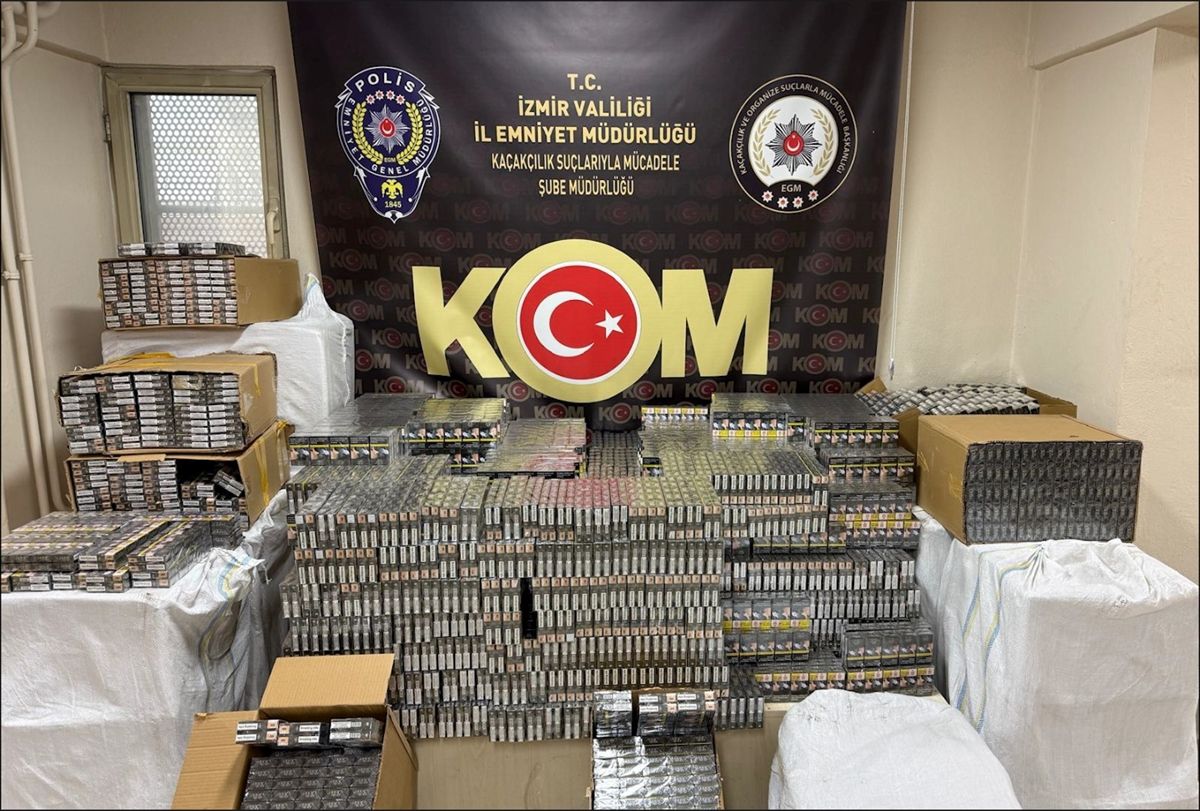 İzmir'de kaçak tütün operasyonunda 1 kişi tutuklandı