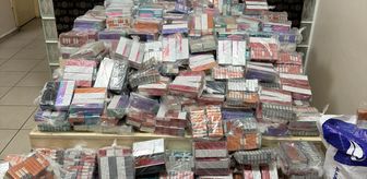 İzmir'de lastiklerin içerisine gizlenmiş 8 bin 500 paket kaçak sigara ele geçirildi