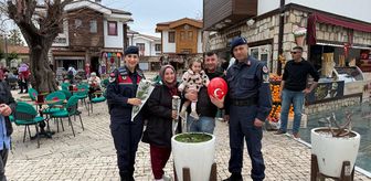 Jandarma Side Antik Kenti'nde esnaf ve misafirlerin bayramını kutladı