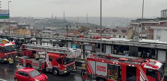 Kağıthane'de metrobüste çıkan yangın söndürüldü