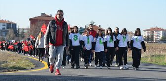 Kahramankazan'da öğrencilerden bağımlılığa karşı farkındalık yürüyüşü