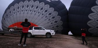 Kapadokya Alan Başkanlığı ekipleri, sıcak hava balonlarının kalkış ve iniş alanlarını denetledi