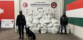 Kapıkule'de 914 kilogram esrar ele geçirildi