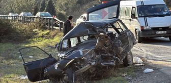 Karabük'te otomobille kamyonun çarpıştığı kazada 1 kişi öldü, 5 kişi yaralandı